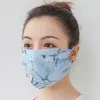 Summer Women Scarf Face Mask 27 Styles Silk Chiffon Handkerchief Outdoor Windproof Half Face Dust-proof Sunshade Masks Anti-UV Face Shield