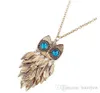 Collier Pendentifs Nouveau Style Vintage Hommes Femmes Magnifiquement Accessoires De Mode Hibou Collier Chaînes Colliers