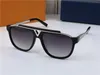 Groothandel-populaire mode mannen ontwerper zonnebril 0937 vierkante plaat metalen combinatie frame topkwaliteit anti-UV400 lens met doos