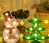 DIYダイヤモンド絵画キットナイトライト、クリスマスクリスマスクリスマスのクリスマスの装飾的なライトテーブルランプ
