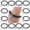 Bracciale roccia lavica Bracciale roccia vulcanica Pietra lavica naturale Perline turchesi Braccialetti con ciondoli Uomo Donna uomo donna Moda gioielli economici