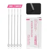 50PCS Disposable Sterile Tattoo Needles Assorted Mixed Sizes Made by 316 Stainless Steel For Tattoo Gun Kits Ink Grip Tattoo Supplies