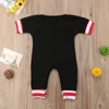 Top Baby Kids Boy Girl Infant Romper Kombinezon Z Długim Rękawem Bawełniane Boże Narodzenie Outfit