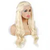 Ishow 13*1 Transparente Spitze-Front-Perücke, brasilianische Körperwelle, blonde Farbe, 613, Echthaar-Perücke, peruanisch, glatt, für Frauen jeden Alters von 20,3–66 cm