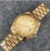 Relogio Top Brand Orologio di lusso da uomo Calendario Black bay Nuovo designer Diamond orologi da donna di alta qualità Abito orologio in oro rosa reloj 2438