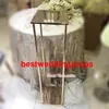 new style gold tall wedding flower stand decoration /no the lighted centerpiece / metal pillar best0966