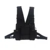 Tactisch vest nylon vest borst tuig pack pouch mode hip hop harnas walkie talkie radio taille pack voor tweeweg radio