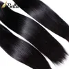 11A топ -донор бразильский виргневый волосы Прямые плетения человеческие волосы наращивания 3/4 пучки