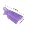 Clip per rimozione smalto per unghie, 10 pezzi riutilizzabili Soak Off Gel Plastica Nail Art Soak Off Clip Caps Rimozione smalto gel UV (Viola)