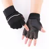 Fashion-Men Nylon Cycling Gloves Anti-slip Breathable Men Outdoor Tactical Gloves Male Fingerless Gym