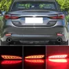 Mazda için 2pcs Reflektör Arka Lamba 6 Atenza için 19-22 Mazda 3 Hatchback 19-22 CX5 22-23 Araba LED tampon Fren Işığı Dönüş Sinyali