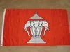 Old Laos Laothian 3 Elephant Flag 3x5FT 150x90cm Printing 100D polyester Decoration Flag With Brass Grommets Free Shipping