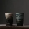 Большая кружка для воды в стиле ретро, креативная винтажная чашка для воды большой емкости, керамическая чашка для кофе, Цзиндэчжэнь, простая смена печи