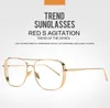 2020 Men039S Rock Metal Designer Luxtury Silver Gold Frame Clear zonnebril voor mannen Women UV 400 Bescherming Sun Glasses2708819