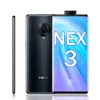 Téléphone portable d'origine Vivo Nex 3 4G LTE 8 Go de RAM 128 Go de ROM Snapdragon 855 Plus Octa Core 64MP AI HDR OTG NFC 4500 mAh Android 6,89 "Plein écran d'empreinte digitale ID téléphone portable intelligent