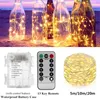 Światła świąteczne Outdoor Copper String Light 10M 20M Pilot Pilot Timing Battery USB Garden LGHT na imprezę świątecznej dekoracji