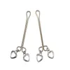 Metalen Schaamlippen Clips Tieten Tepelklemmen met Kralen Hart Ring Kinky Spelen BDSM Marteling Plezier Bondage Gear Volwassen Speeltjes voor Lady1903255