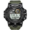 Мужские часы Спортивные военные SMAEL S Shock Relojes Hombre Повседневные светодиодные часы Цифровые наручные часы Водонепроницаемые 1545D Спортивные часы Alarm181B