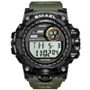 Homens Relógios Esporte Militar SMAEL S THOCK Relojes Hombre Casual LED Relógio Digital Relógios de Pulso À Prova D 'Água 1545D Relógio Esportivo Alarm2117