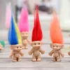 Den nya kawaii färgglada hårstroll doll familjemedlemmar troll dagis pojke flicka troll leksaksgåvor