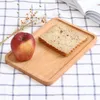 Natural Wood Retro Food Plate Multi Size Rectangle Pizza Cookies Trays Fruit Tea Coffee Plates Breakfast Bread Milk Trays VF1602 T03