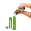 Fri frakt 100sets / lot plast nasal inhalatorer med färg, för parfym med högkvalitativa bomullsvickor