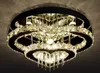 Moderne eenvoudige Crystal LED Plafondlamp Hart Dubbele Ring Main Slaapkamer Licht Plafond Licht Huis Aisle Restaurant Myy