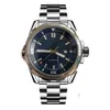 New Men039s Sport Slowes Automatic Watches Blue Rubber Strap Pilot Watch Military Risk