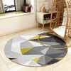 Tapis rond minimaliste moderne, coussin de chaise de bureau d'ordinateur, panier suspendu de balcon pivotant, tapis de Table basse de salon nordique