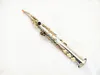 Japan Suzuki straight Soprano Saxophone Silver plated Bb musical instrument Reed Mouthpiece Case 4725098