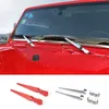 Front Window Windshield Wiper Arm & Blade Decoration For Jeep Wrangler 2007-2017 ABS Car Styling Car Exterior Accessories