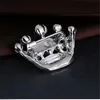 Silver Gold Crystal Small Crown Pin Brooch Милый сплав Женщины Воротник Булавки Свадебные Свадебные Ювелирные Изделия Аксессуары Подарок DC391
