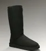 Stivali da neve invernali classici da donna Stivali firmati in pelliccia con fiocco corto alla caviglia marrone chiaro Stivali invernali in castagna nera da donna Scarpe con plateau casual