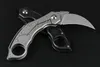 Yüksek End Karambit Katlanır Bıçak Pençe Bıçak M390 El Taşlama Bıçak TC4 Titanyum Alaşım Kolu EDC Cep Bıçaklar Hediye Bıçaklar