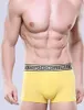 Mannen katoenen bokser shorts mannen bredering gouden riem heide ondergoed merk heren boksers mannelijke slipje 7 kleuren