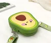 Kinderen avocado aardbei ananas cartoon tassen baby meisjes mini prinses tas childrens Één schoudertas meisjes munten Slicone Crossbody tas