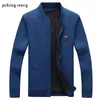 Peking Story hommes col Mandarin chandails automne et hiver coupe ajustée pour homme classique couleur unie pull hommes tricots pull