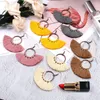 Nieuwe Design Dames Tassel Earring Boheemse stijl Vrouwen Handgemaakte Stijlvolle Oorbellen Sector Hanging Oorbellen Tassel Hanger