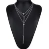 stick necklace choker silver gold chains multilayer women necklaces summer fashion jewelry will and sandy gift