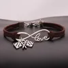 10pcs lot Infinity Love 8 Bracelet Flag checkered flag Charm Pendant Women Men Simple Bracelets Bangles Jewelry Gift A138216v