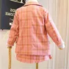 Clothing Sets 2023 Fashion Baby Classic Plaid Set Jacket Pleated Skirt Girls Kids Princess Suits Child Outfit