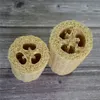 Naturlig Loofah Luffa Bath Supplies Miljöskyddsprodukt Ren Exfoliera Gnid tillbaka Mjuk Loofah Handduk Borste Pot Disk Tool