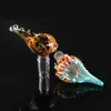 Bong bowl 14mm 18mm peruca masculina narguilés com alça tigelas coloridas para fumar peça para cachimbos de água de vidro Dab Rigs