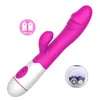 USB-oplaadbare 30 snelheid konijn vibrator voor vrouwen vagina clit stimulator av stick g spot vibrator dildo volwassen seksspeeltje voor vrouwen T200517