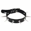 black spike choker