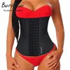 Burvogue látex cintura trainer shapers 9 osso de aço underbust espartilho perda de peso cintura shaper plus size sexy cintura cincher y190701016343065