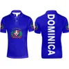 DOMINICA gioventù nome personalizzato gratuito numero dma Polo nazione bandiera spagnola Dominicana stampa foto logo abbigliamento