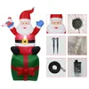 Kerstversiering 1 8M Opblaasbare Kerstman Buiten Ornamenten Xmas Jaar Party Home Garden Yard Decoratie EU US Plug1225W