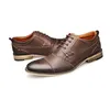 Mannen jurk schoenen mode ontwerper business schoenen hoge kwaliteit echte lederen loafers gentleman werk party trouwschoenen big size US7.5-13