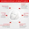 DHL Gratis 7 Färger Ansiktsbehandling Ledsmask Led Photon Therapy Face Mask Device Light Therapy Skin Föryngring Whitening Neck Beauty PDT LED Mask